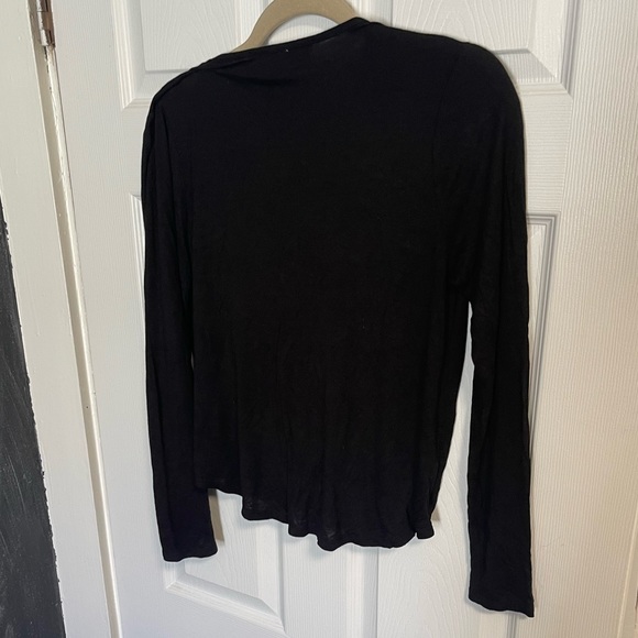 Anthropologie On The Road Marceau Wrap Top in Black - Picture 7 of 8